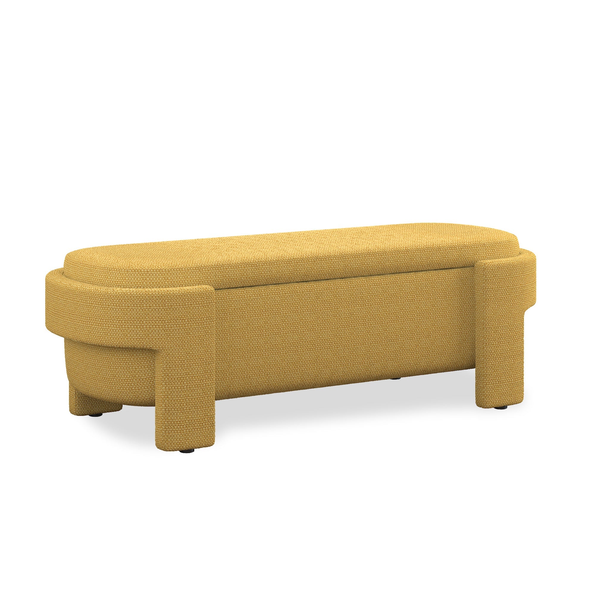 Banco tapizado de lino con gran espacio de almacenamiento para sala o dormitorio – Diseño moderno y elegante